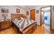 Comfortable bedroom with hardwood floors, stylish decor, and ample natural light at 188 Bay Ridge Dr, Pendleton, IN 46064