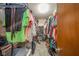 Walk-in closet with shelving and hanging racks for storage and organization at 188 Bay Ridge Dr, Pendleton, IN 46064