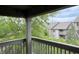 Spacious balcony showcasing lush greenery at 240 Legends Creek Pl # Apt 310, Indianapolis, IN 46229
