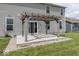Spacious backyard featuring a patio and pergola, great for relaxing outdoors at 2780 Cormorant Dr, Greenwood, IN 46143