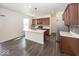 Contemporary kitchen featuring a center island, stainless steel appliances, and tile backsplash at 2780 Cormorant Dr, Greenwood, IN 46143