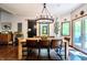 Open dining room showcasing a wood table set and rustic accents at 3273 Bailey Dr, Morgantown, IN 46160