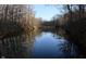 Scenic view of a tranquil pond reflecting the surrounding trees, offering a peaceful and natural setting at 3273 Bailey Dr, Morgantown, IN 46160