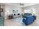 An inviting living room with comfortable seating, stylish decor, and natural light at 3622 S Setting Sun Ln, New Palestine, IN 46163