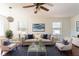 Bright living room featuring plush seating, natural light, and stylish decor at 370 N Bazil Ave, Indianapolis, IN 46219