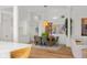 This open dining room features bright lighting and a dining table for six at 3781 S Station Dr, Columbus, IN 47203