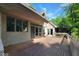 Spacious wooden deck is perfect for outdoor relaxation and entertaining at 3917 Knoll Wood Ln, Anderson, IN 46011