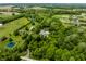 Expansive estate surrounded by lush trees and landscaping, offering privacy and seclusion at 4242 Watson Rd, Greenwood, IN 46143