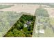 A bird's-eye view reveals a stunning estate with mature trees and a private pool at 4242 Watson Rd, Greenwood, IN 46143