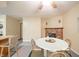 The living room looks into the kitchen and bathroom at 4316 London Ct, Anderson, IN 46013