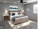 Serene bedroom with a luxurious bed, stylish nightstands, and contemporary artwork at 4457 Campbell Ave, Indianapolis, IN 46226