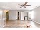 Open concept living room with hard wood floors at 450 Columbia Ct, Greenwood, IN 46142