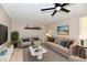Bright living room featuring neutral colors, modern furniture, and stylish decor at 504 W Gold Creek Rd, Mooresville, IN 46158