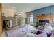 Cozy living room featuring a fireplace, plush seating, and modern decor at 5372 Bay Harbor Dr, Indianapolis, IN 46254