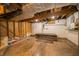 Unfinished basement area with utility connections at 5388 W Hazelrigg Rd, Thorntown, IN 46071