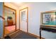 Bright foyer featuring hardwood floors and access to living spaces at 5388 W Hazelrigg Rd, Thorntown, IN 46071