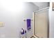 Bathroom with a shower and purple towel at 551 Windward Ln, Plainfield, IN 46168