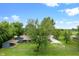 A home with a shed surrounded by mature trees and a fenced in yard at 6348 W 750 N, McCordsville, IN 46055
