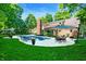 Inviting backyard pool area perfect for outdoor entertaining and relaxation at 6575 Robin Hood Dr, Indianapolis, IN 46227