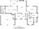 Detailed floor plan of the first floor layout, showcasing the living room, kitchen, and primary bedroom at 6575 Robin Hood Dr, Indianapolis, IN 46227