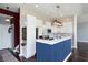 Beautiful kitchen featuring stainless steel appliances, ample cabinet space, and a stylish breakfast bar at 6897 Abercon Trl, Noblesville, IN 46062