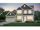 Charming two-story home featuring a brick and siding facade and an attached two-car garage at 7242 Barrett Dr, Brownsburg, IN 46112