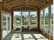 Unfinished sunroom with wood framing and multiple windows showcasing abundant natural light at 7242 Barrett Dr, Brownsburg, IN 46112