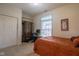 Bedroom with closet, workstation, and inviting bed, perfect for relaxation or productivity at 8133 Hazen Way, Indianapolis, IN 46216