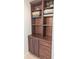 Bathroom built-in linen cabinet and drawers provide plenty of storage at 8598 Lantern Farms Dr, Fishers, IN 46038