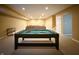 Finished basement featuring a pool table, neutral walls and carpet, and an entertainment area at 8644 N Deer Crossing Blvd, McCordsville, IN 46055