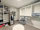 Spacious walk-in closet with carpet, shelving and plenty of storage at 8644 N Deer Crossing Blvd, McCordsville, IN 46055