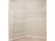 Walk-in closet with metal shelving at 11438 Winding Wood Dr, Indianapolis, IN 46235