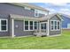 View of outdoor patio and backyard of home at 12052 Northface Dr, Noblesville, IN 46060
