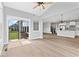 Open floor plan with a living area that extends to a kitchen and dining area at 12052 Northface Dr, Noblesville, IN 46060
