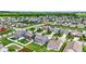 A desirable location of this neighborhood is captured from above, showcasing water features and manicured yards at 1286 Brookdale Ct, Franklin, IN 46131