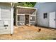 Charming chicken coop on the property, offering a rural lifestyle experience for animal enthusiasts at 12945 E 100 N, Columbus, IN 47203