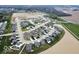 An aerial view shows homes in this picturesque neighborhood that include ponds and green spaces at 1534 Trichel Dr, Greenwood, IN 46143