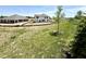 Expansive backyard awaiting landscaping, featuring a modern two-story home with ample space at 1534 Trichel Dr, Greenwood, IN 46143