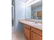 Bathroom with a single sink vanity and a shower with sliding glass doors at 1603 Quinn Creek Dr, Brownsburg, IN 46112