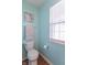 Charming bathroom featuring light blue walls and beach-themed decor at 1603 Quinn Creek Dr, Brownsburg, IN 46112