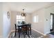 Eat-in kitchen featuring pendant lighting and contemporary decor at 1609 S G St, Elwood, IN 46036