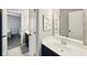 Bathroom with a single vanity and doorway to another room at 165 N Bend Dr, Greenwood, IN 46142