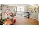 Upstairs living area boasts comfortable seating, decor, and staircase with iron railing at 165 N Bend Dr, Greenwood, IN 46142