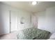 Bedroom features a bed and an open doorway to another room at 17696 Arryne E Dr, Noblesville, IN 46062