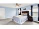 Charming bedroom showcasing a comfortable bed, bedside tables and stylish decor at 18258 Rickety Dr, Westfield, IN 46074