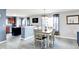 Cozy dining area featuring stylish decor, including a mirror and complementary wall art at 18258 Rickety Dr, Westfield, IN 46074