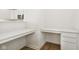 Dedicated office nook with built-in desks, perfect for a home office or study area at 3226 Promenade Way, Brownsburg, IN 46112