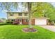 Charming two-story home with a brick facade, well-maintained lawn, and attached two-car garage at 3325 Broadview Ct, Indianapolis, IN 46227