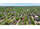 Beautiful aerial view of the neighborhood homes near Thomas Carr Howe High School and Ralph Waldo Emerson Elementary at 405 N Drexel Ave, Indianapolis, IN 46201
