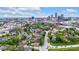 Stunning aerial view of the cityscape, capturing the vibrant energy and urban landscape of the city at 543 Fletcher Ave, Indianapolis, IN 46203